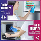 Gel Ice Packs for Injuries Reusable (2 Pack) 9.5" x 4.5" – Gel Cold Soft Ice Pack by Kinetic Labs – Flexible & Soft Packs for Knee, Shoulder, Back (Regular)