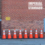 Traffic Cones - Safety Cones - 28" Orange Cones with 2 Reflective Collars - Construction Cones - Road Cones - Parking Cones - Street Cone (8 pack)
